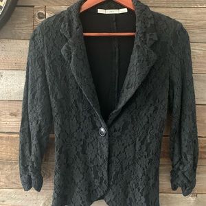 Black lace blazer